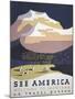 See America Welcome to Montana Poster-Stocktrek Images-Mounted Art Print