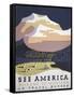 See America Welcome to Montana Poster-Stocktrek Images-Framed Stretched Canvas