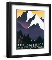 See America, Welcome to Montana-Martin Weitzman-Framed Art Print