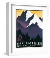 See America, Welcome to Montana-Martin Weitzman-Framed Art Print