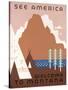 See America Welcome to Montana-Jerome Henry Rothstein-Stretched Canvas