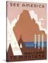 See America Welcome to Montana-Jerome Henry Rothstein-Stretched Canvas