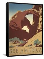 See America-Frank S. Nicholson-Framed Stretched Canvas