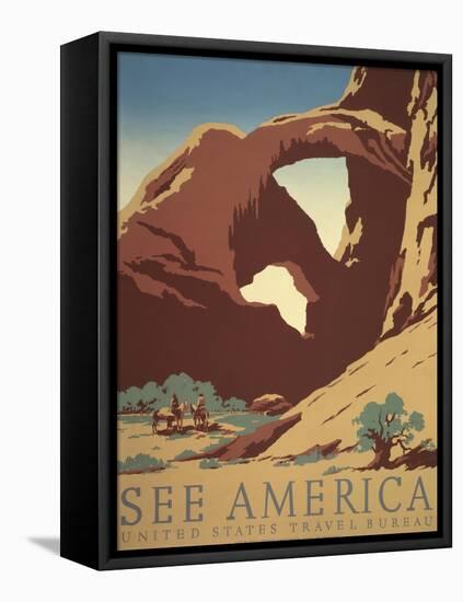 See America-Frank S. Nicholson-Framed Stretched Canvas