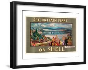 See Britain First on Shell-null-Framed Art Print