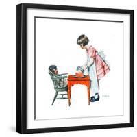 ’See How Easy It Is’-Norman Rockwell-Framed Giclee Print