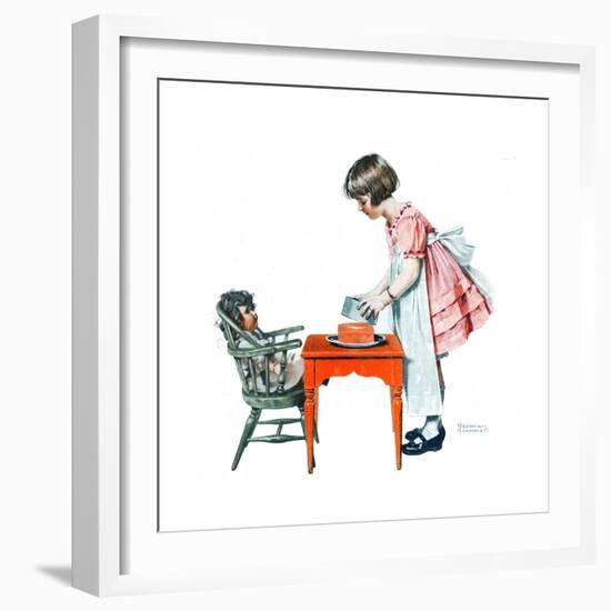 ’See How Easy It Is’-Norman Rockwell-Framed Giclee Print