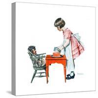 ’See How Easy It Is’-Norman Rockwell-Stretched Canvas