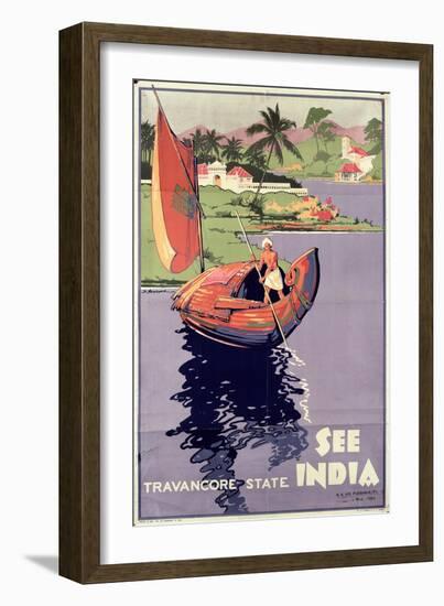 see India', 1938 (Colour Litho)-English-Framed Giclee Print