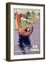 see India', 1938 (Colour Litho)-English-Framed Giclee Print