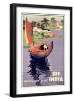 see India', 1938 (Colour Litho)-English-Framed Giclee Print