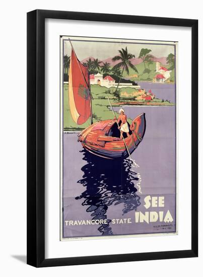 see India', 1938 (Colour Litho)-English-Framed Giclee Print