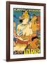 See India, Ajanta Frescoes, Cave Temples-null-Framed Art Print