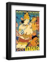 See India, Ajanta Frescoes, Cave Temples-null-Framed Art Print