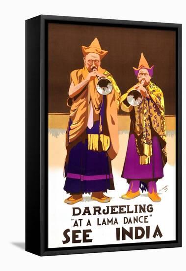 See India-Darjeeling-At A Lama Dance-Vic Veevers-Framed Stretched Canvas