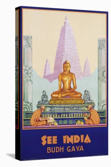 See India Poster-Dorothy Newsome-Stretched Canvas