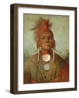 See-Non-Ty-A, an Iowa Medicine Man, 1844-45-George Catlin-Framed Giclee Print