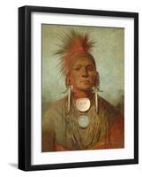 See-Non-Ty-A, an Iowa Medicine Man, 1844-45-George Catlin-Framed Giclee Print