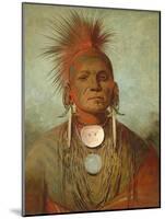 See-Non-Ty-A, an Iowa Medicine Man, 1844-45-George Catlin-Mounted Giclee Print