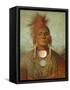 See-Non-Ty-A, an Iowa Medicine Man, 1844-45-George Catlin-Framed Stretched Canvas