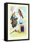 See Saw Balance Ball-Frolie-Framed Stretched Canvas