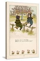 See Saw Jack in the Hedge Which is the Way to London Bridge?-Kate Greenaway-Stretched Canvas