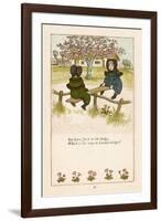 See Saw Jack in the Hedge Which is the Way to London Bridge?-Kate Greenaway-Framed Art Print