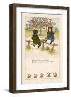 See Saw Jack in the Hedge Which is the Way to London Bridge?-Kate Greenaway-Framed Art Print