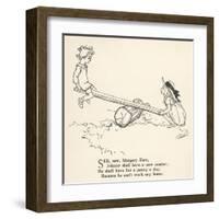 See Saw Margery Daw-Arthur Rackham-Framed Art Print