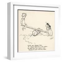 See Saw Margery Daw-Arthur Rackham-Framed Art Print