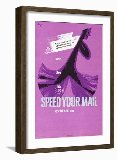 See the 'Speed Your Mail' Exhibition-Hans Unger-Framed Art Print