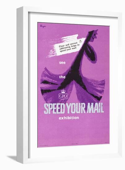 See the 'Speed Your Mail' Exhibition-Hans Unger-Framed Art Print