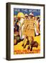 See The World And Get Paid For It-Alfred Leete-Framed Art Print