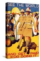 See The World And Get Paid For It-Alfred Leete-Stretched Canvas