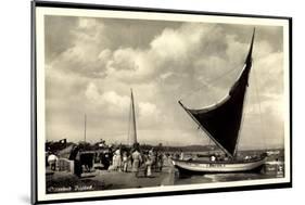 Seebad Ahlbeck, Strandpartie, Segelboot Berlin-null-Mounted Giclee Print