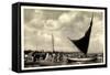 Seebad Ahlbeck, Strandpartie, Segelboot Berlin-null-Framed Stretched Canvas