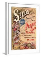 Seed Catalog Captions (2012): Plant Seed Company, St. Louis, Missouri-null-Framed Art Print