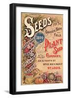 Seed Catalog Captions (2012): Plant Seed Company, St. Louis, Missouri-null-Framed Art Print