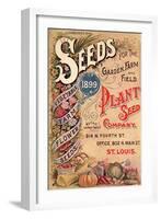 Seed Catalog Captions (2012): Plant Seed Company, St. Louis, Missouri-null-Framed Art Print