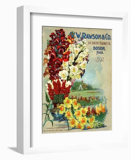 Seed Catalog Captions (2012): W.W. Rawson and Co, Boston, Massachusetts, 1897-null-Framed Art Print