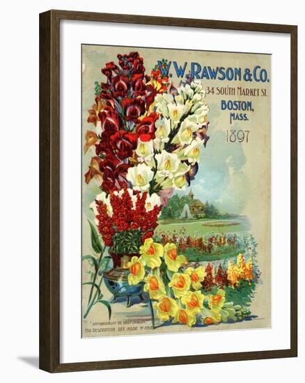 Seed Catalog Captions (2012): W.W. Rawson and Co, Boston, Massachusetts, 1897-null-Framed Art Print