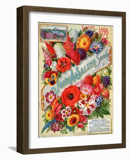 Seed Catalogues: John A. Salzer Seed Co. La Crosse, Wisconsin, Spring 1898-null-Framed Art Print