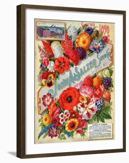 Seed Catalogues: John A. Salzer Seed Co. La Crosse, Wisconsin, Spring 1898-null-Framed Art Print