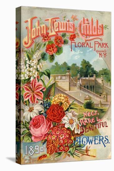 Seed Catalogues: John Lewis Childs: New, Rare and Beautiful Flowers. Floral Park, NY, 1890-null-Stretched Canvas