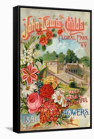 Seed Catalogues: John Lewis Childs: New, Rare and Beautiful Flowers. Floral Park, NY, 1890-null-Framed Stretched Canvas