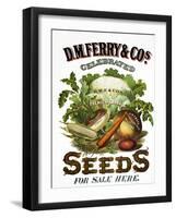 Seed Company Poster, c1800-null-Framed Giclee Print