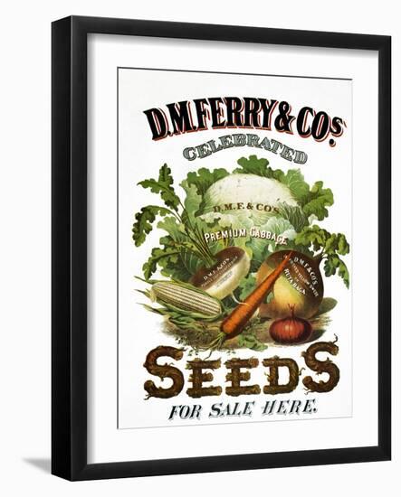 Seed Company Poster, c1800-null-Framed Giclee Print