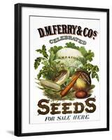 Seed Company Poster, c1800-null-Framed Giclee Print