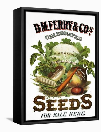 Seed Company Poster, c1800-null-Framed Stretched Canvas