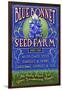 Seed Farm - Vintage Sign-Lantern Press-Framed Art Print